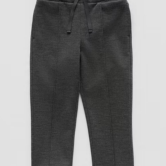 OKIE DOKIE Little Boys Straight Trousers Lightweight Pull-on Pants Heather Gray - Picture 1 of 2